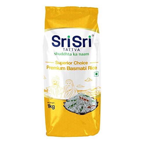 Basmati Rice Sri Sri Tattva 1kg : authentique riz premium pour vos plats