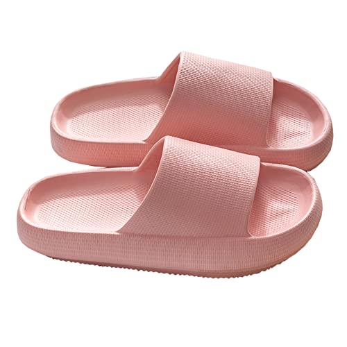 BAPPKON Women's slippers, non-slip slippers, pillow slippers, house thick bottom slippers, super soft shower bathroom quick dry slippers