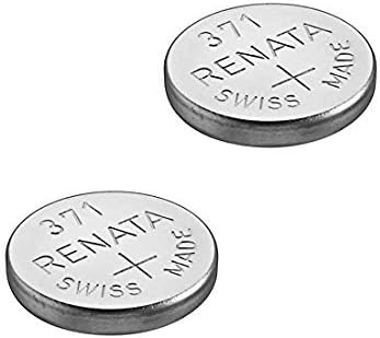 Renata Swiss Made Battery SR920SW 371 for Watch Silver 1.55v (Pack of 2 batteries)
