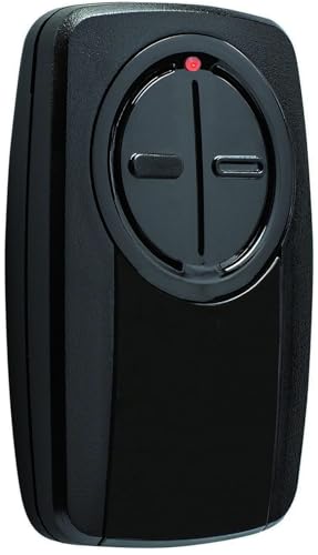 380UT Chamberlain klik5u-bk2 klik3u-bk Garage Door Opener Remote Clicker 375UT Universal Garage Door Remote for Lift Master Craftsman Genie Dip Switch (Black 1PC)