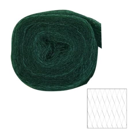 Xclou Plant Netting Protection - 20x20mm Anti-bird Mesh for Vegetable, Plant and Pond Coverage - 6x5m Polythene Garden Net with Ground Anchors Cover