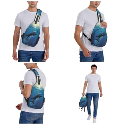 Bolso cruzado Dolphin para hombres y mujeres miniatura 7