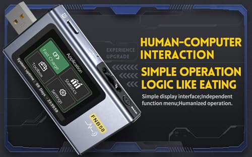 Fasizi FNB58 Digital Voltmeter Amperemeter USB Tester Type-C Schnelle Ladungserkennung Trigger Kapazitätsmessung Welligkeitsmessung