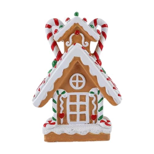 RadianceBiz Decoración Navideña con Forma de Casa de Especias, Figurita en Miniatura, para Cafetería, Sala de Estar, Restaurante, Fiestas, Style B, Individual