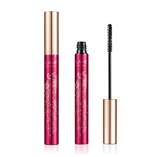 Waterproof Mascara, 4D Silk Fiber Lash Mascara, Volumizing Mascara, Buildable, Lengthening Mascara, Defining, Curling, Multiplying, Lasting All Day, Black