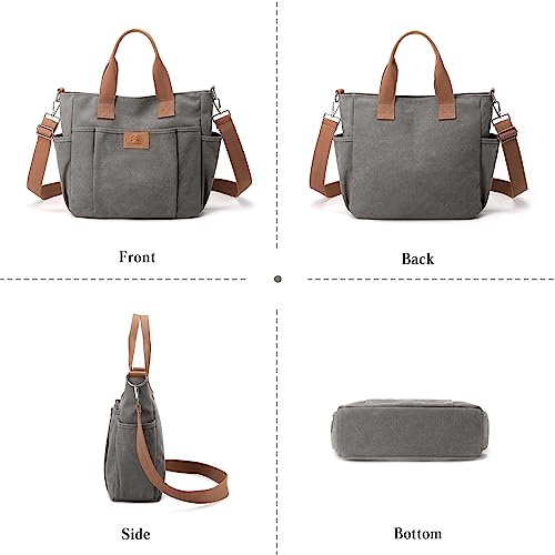 Bolso de lona CORIOS para mujer con gran capacidad miniatura 7