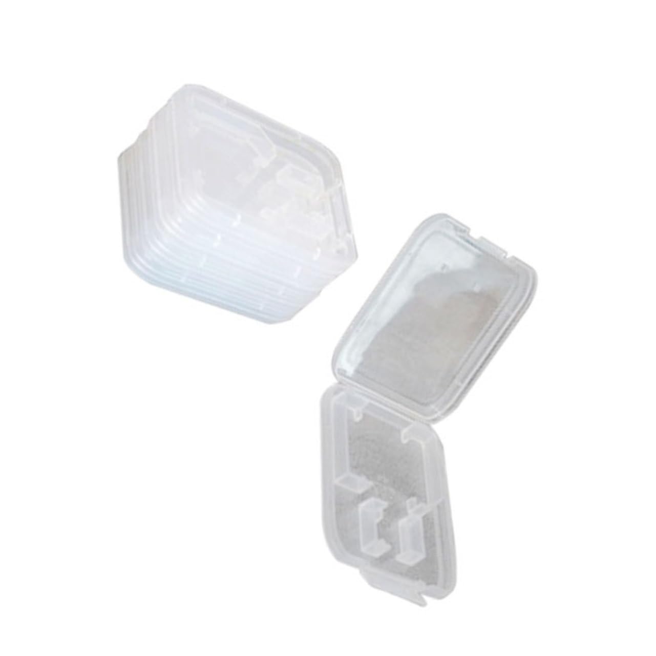 HEALEEP 5pcs Transparent Card Holder Case Durable Plastic Memory Storage Organizer for Cards Design for Easy Visibility