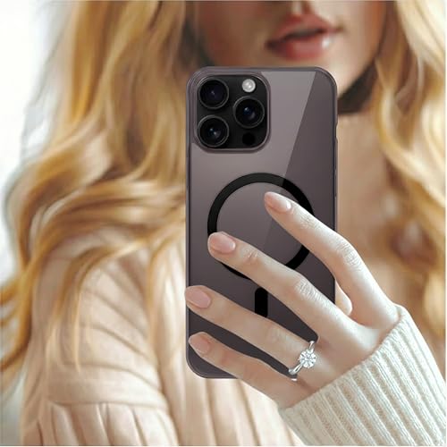 Image of Crystal Translucent Magnet Case for iPhone 12, Premium Polycarbonate, Ultra Strong Magnets, 360 Drop Protection, Raised Camera Protection, MagSafe Compatible