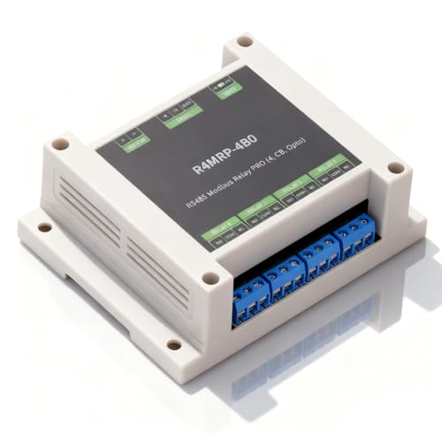 Module de relais 4 canaux Modbus RTU Ethernet avec commutateur DIP et bus 485