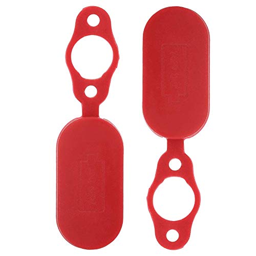 2PCS Electric Scooter Charging Port Cover Red Charging Port Cover Accessory Fit for PR O Electric Scooter