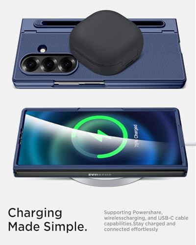Coque Galaxy Z Fold 7 anti-rayures avec support stylet et verre intégré - 6