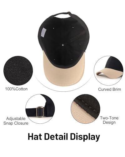 Image of XXL Baseball Cap For Big Heads, Soft Crown Washed Dad Hat, Oversized Denim Cap For Men Women Golf, Travel, Daily Wear