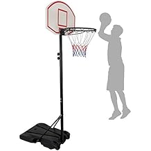 Portable Basketball Hoop Stand 81-98 Height Adjustable w/Casters Net Goal Indoor Little Basketball Game