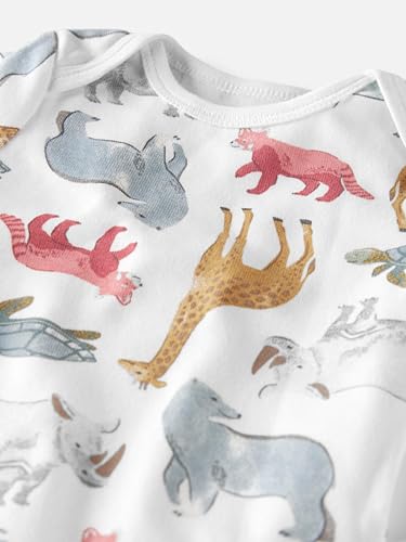 Image of little planet by carter's Unisex Baby 3-pack Short Sleeve Bodysuits Made With Organic Cotton