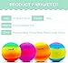 Bouncy Kickball, PVC Kinder Spielball, Mehrfarbig Regenbogen Ball Kinder, Fußball Softball, Kinderball für Drinnen und Draußen (8,5 Zoll) - Regenbogen