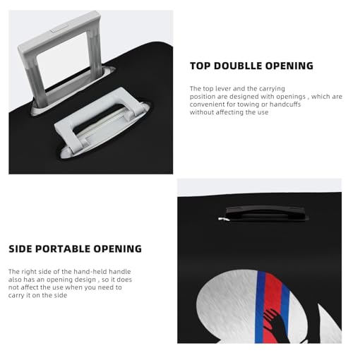 Travel Luggage Cover Faroe Islands Faroese Flag Heart Fashion Washable Baggage Suitcase Protector Fit For Luggage Large4