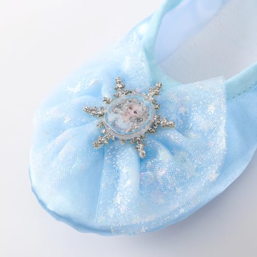 Dance Shoes for Girls, Ballet Shoes Leather Split Sole, Cute Flowers Gym Shoes, Ballet Slippers for Toddler Girls(Toddler/Little/Big Kid)4