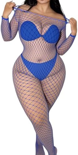 MAVİ BODYSTOKİNG SEKSİ İÇ ÇAMAŞIRI VÜCUT ÇORABI ELBİSE ETEK İÇİ KADIN İÇ ÇAMAŞIRI - Görsel 6