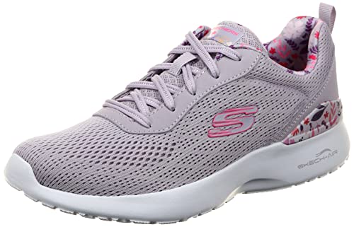 Skechers Skech-Air Dynamight, Zapatillas Mujer, Malla de Lavanda con múltiples Ribetes, 38 EU