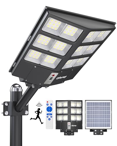 Ofuray Of-2000W Outdoor Solar Street Lights, 200000LM Outdoor Sol...