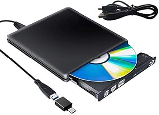MuiSci External Blu Ray DVD Drive USB 3.0, Bluray Burner Reader BD CD DVD RW ROM for iMac PC MacOS Windows, Black