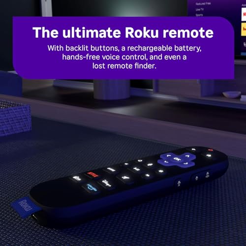 Image of Roku Ultra - Ultimate Streaming Player (Renewed) - 4K Streaming Device for TV with HDR10+, Dolby Vision & Atmos - Bluetooth & Wi-Fi 6- Rechargeable Voice Remote Pro with Backlit Buttons (Renewed)
