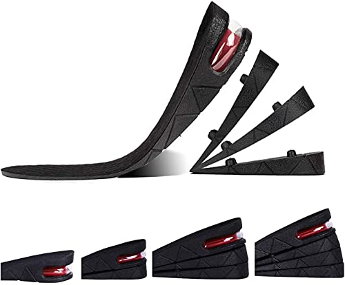 Height Increase Insole, 4-Layer Orthotic Heel Shoe Lift kit with Air Cushion Elevator Shoe Insole Lifts Kits Inserts for Men & Women Taller Insoles 1.2" to 3.5â€ Variable Height