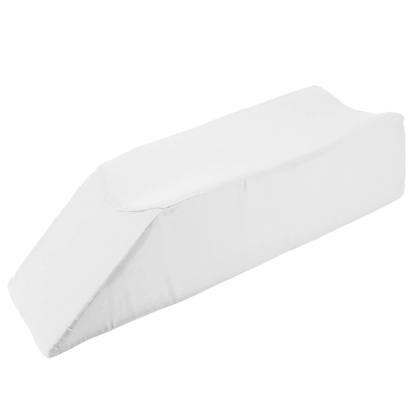 Almohada de Cuña de Posicionamiento para Elevación de Piernas, Ayuda a Aliviar la Fatiga y Mejorar la Circulación, 60x28x15cm, Fácil de Limpiar y Mantener (White)