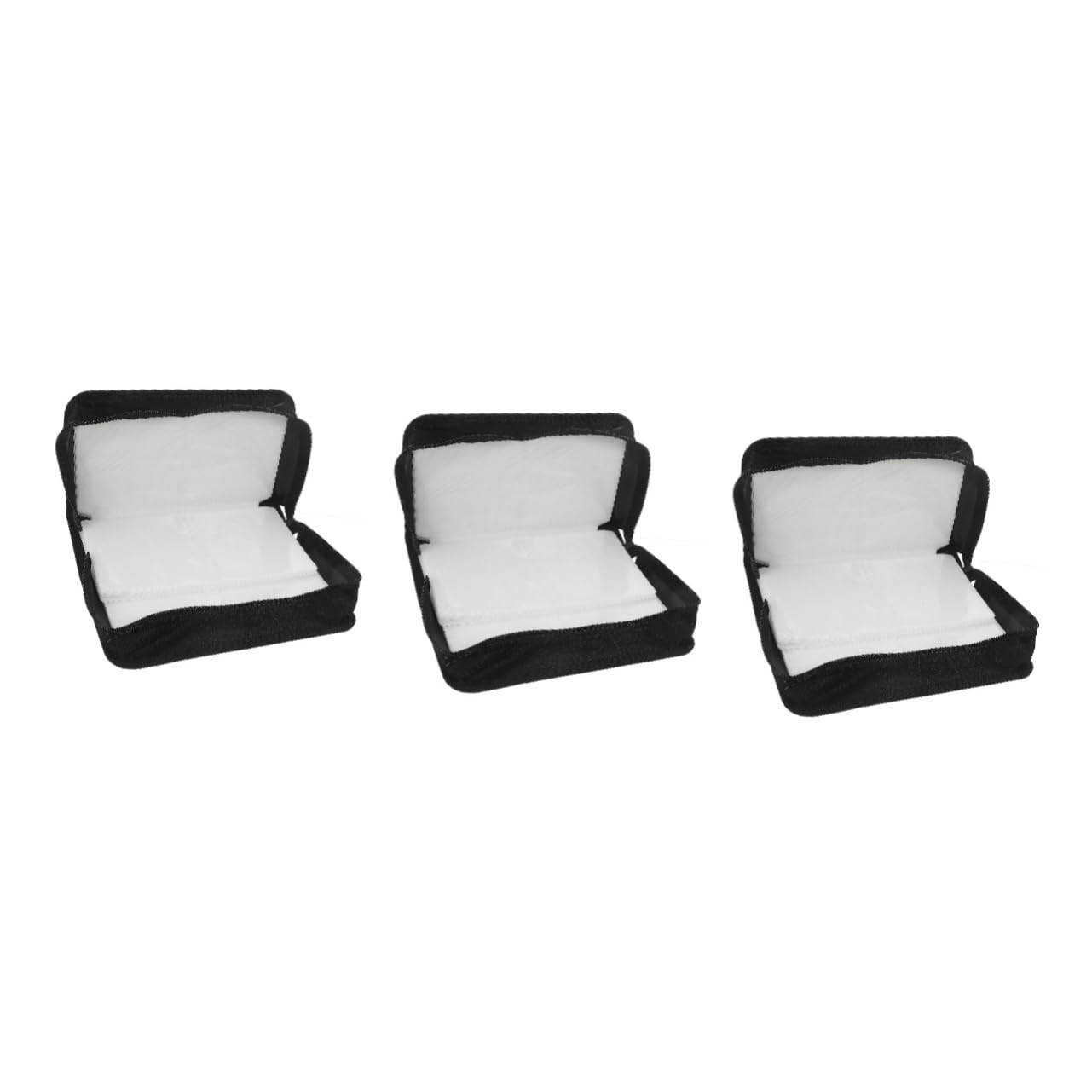 ULTECHNOVO 3pezzi Custodia Per Cd e Dvd Organizer Portatile Capacità Design Elegante e Compatto Protezione Da Graffi Perfetta Per Casa e Viaggi