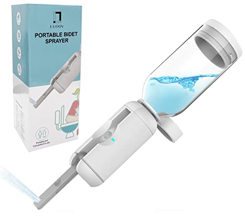 Electric Portable Bidet Handheld Battery,Bidet Handheld Water Sprayer Portable Rechargeable Battery Powered (Travel Bidet Bottle 500ml)