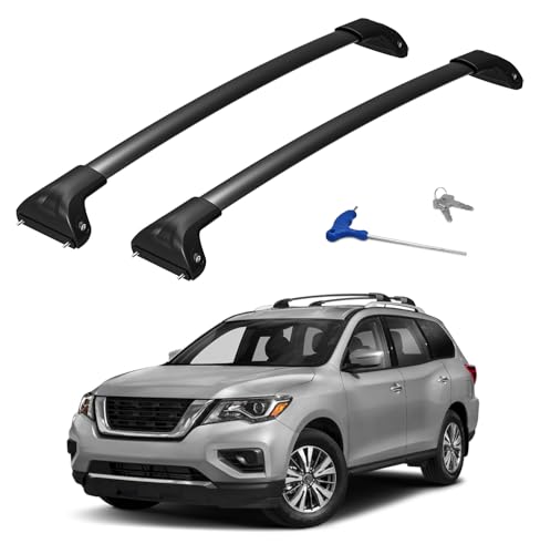 HmmtyRack 300lbs Roof Rack Cross Bars Compatible with Nissan Pathfinder 2013-2021, Heavy Duty Aluminum Roof Rails Crossbars Rooftop Cargo Bars for Luggage Kayak Bike Cargo Carrier