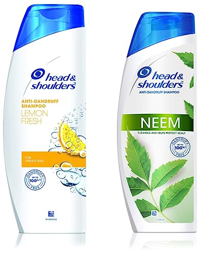 Head & Shoulders Neem, Anti Dandruff Shampoo, 180 Ml & Head & Shoulders, Anti Dandruff Shampoo, Lemon Fresh, 180 ML