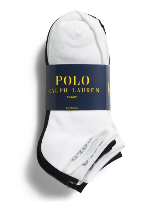 POLO RALPH LAUREN 8pk Outlined Logo no show Athletic Socks2