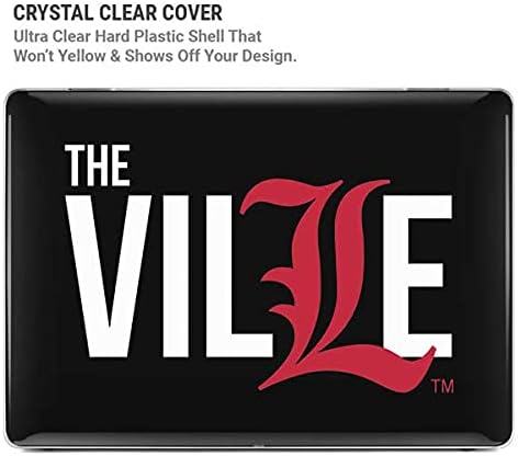 Skinit Case + Skin Compatible with MacBook Air 13in M1 (2021) - Officially Licensed Louisville Black Background Design