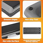 ZENY 43'' Exercise Aerobic Step Platform, Adjustable Fitness Stepper with 4 Stackable Risers, Aerobics Stepper Workout Stepper for Home Gym Cardio Strength & Training - Image 4