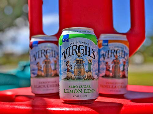 Virgil’s, Zero Sugar Lemon Lime, Great Tasting Zero Calorie Keto Friendly Soda, 6 Pack (6Pk, 12Oz Cans) #TOP6