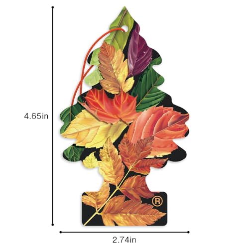 Image of LITTLE TREES Car Air Freshener | Hanging Tree Provides Long Lasting Scent for Auto and Home | Crisp Autumn Air, 24 Air Fresheners