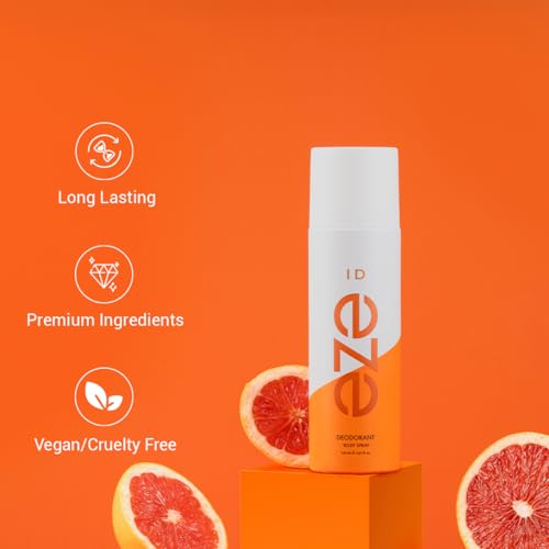 Image of Eze Men and Women Deodrant Spray Id | Citrus Woody | Lasting Freshness 150ml | Daily Wear