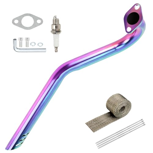 XIKOBY Upgraded Central Rear Exhaust Kit Compatible with Mini Bike Coleman...