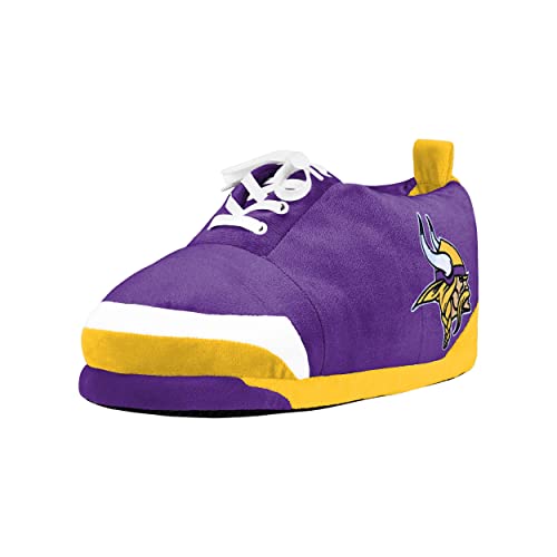 Image of FOCO Mens NFL Team Logo Plush Oversized Sneaker Slippers
