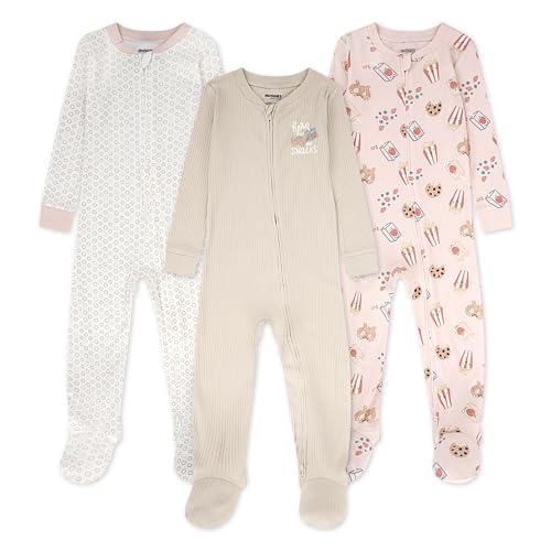 Image of HUGGIES Baby 3-pack Footed Coverall Pajamas