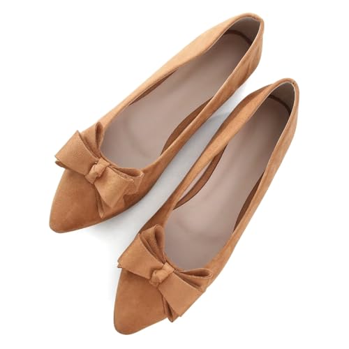 Image of SAILING LU Women's Bow-Knot Pointed Toe Ballet Flats