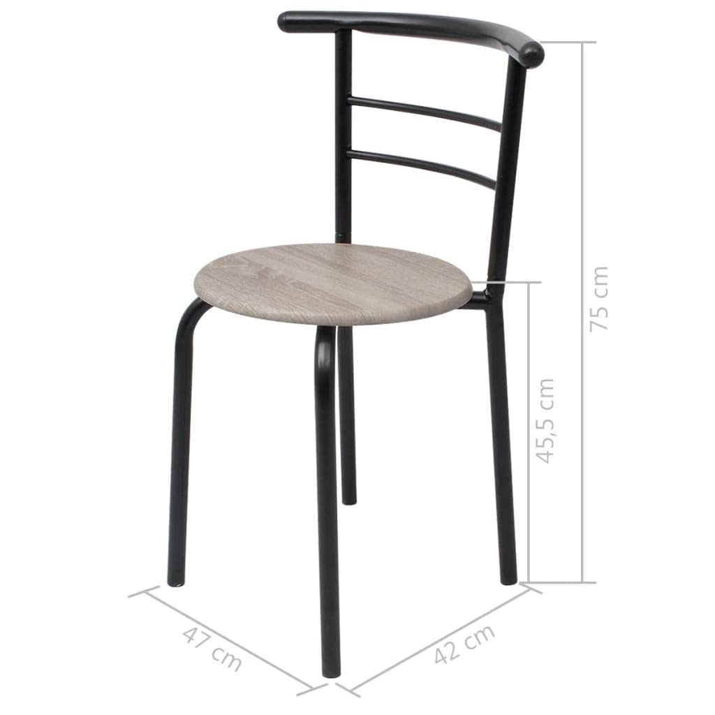 vidaXL Bartisch Barhocker Bar Set Tresentisch Küchentisch Stehtisch Barstuhl