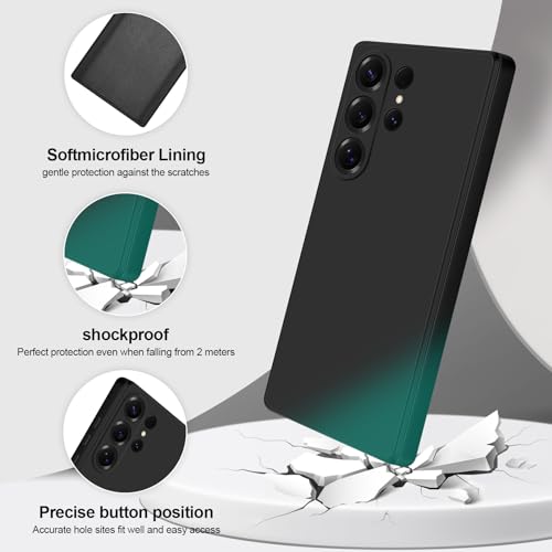 Image of Silicone Back Cover Case for Samsung Galaxy S25 Ultra 5G|Slim & Anti-Scratch|Camera Protection Back Cover Case for Samsung Galaxy S25 Ultra 5G -Black