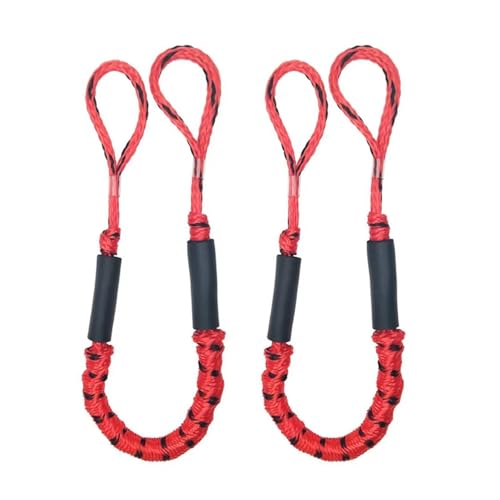Ligne de Port de Bateau Bungee Dock Line cordes d'amarrage extensibles 4 pieds rouge