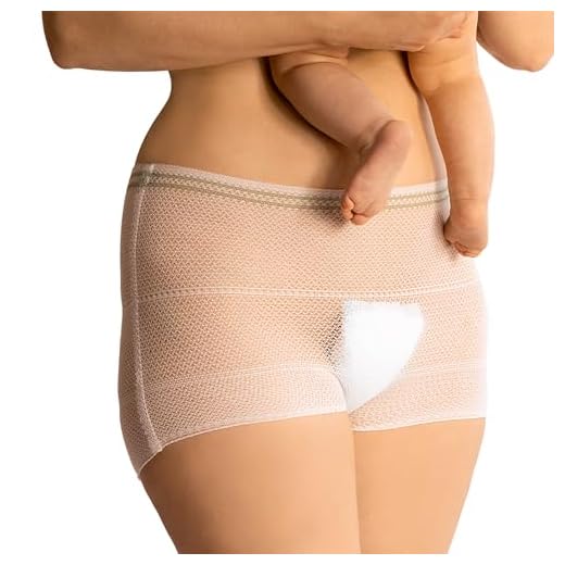 Mrs. Mum Wochenbett Unterwäsche I 8 STK. I DERMATEST: SEHR GUT I Made in EU I Öko-Tex I Wöchnerinnen Slips zur Fixierung von Wochenbett Binden nach Geburt I Netzhosen Wochenbett