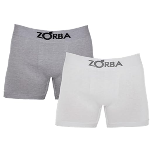 Kit com 2 Cuecas Zorba Boxer Seamless 781 Branco