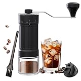 Manual Coffee Grinder, Hand Cranked Ceramic Conical Burr Coffee Grind, 40 Speeds External...