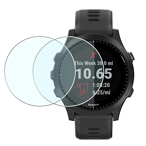 Duttek - Protector de Pantalla para Garmin Forerunner 945 (2 Unidades, 0,3 mm, dureza 9H, Resistente a los arañazos)