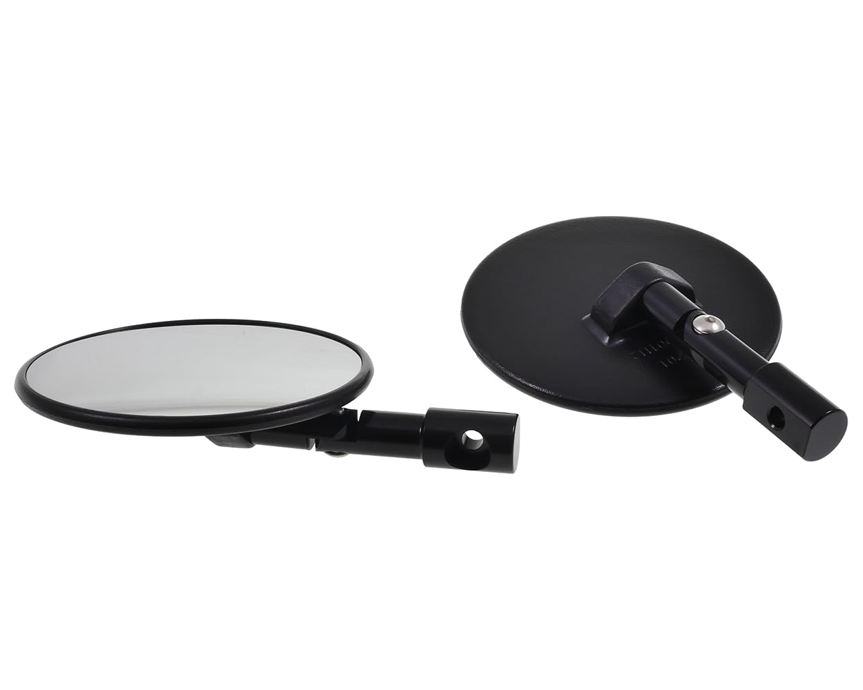 Mirror f.Lenkerende, round, black, adjustable
